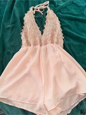 Sabo Skirt Romper Blush Pink